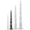 DarkSil Gode long Scale Beads M 40 x 4cm Noir